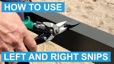 how to use tin snips